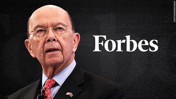 Forbes: міністр торгівлі США завищив свої статки, аби потрапити у рейтинг найбагатших американців